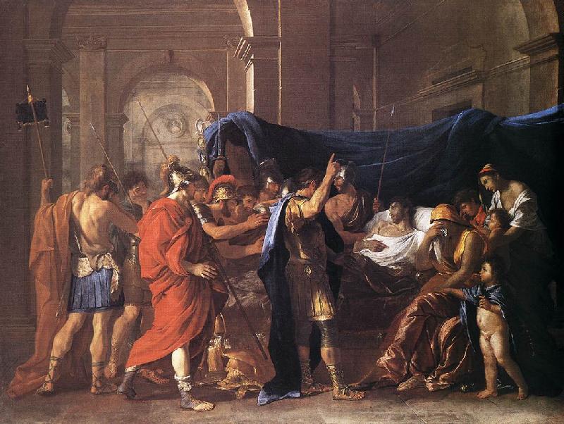 Nicolas Poussin Death of Germanicus 1627 Oil on canvas Sweden oil painting art